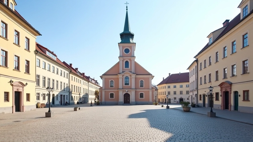 Liepājas Sv. Annas baznica un apkārtējā laukuma vēsturiskā atmosfēra